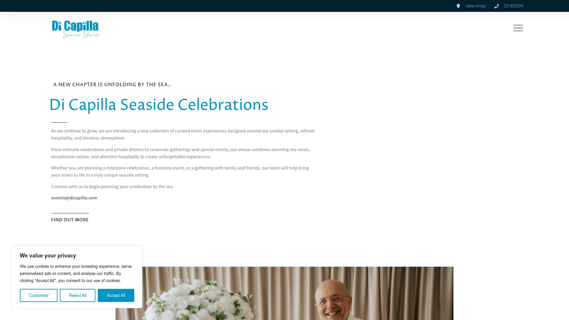 Di Capilla website design